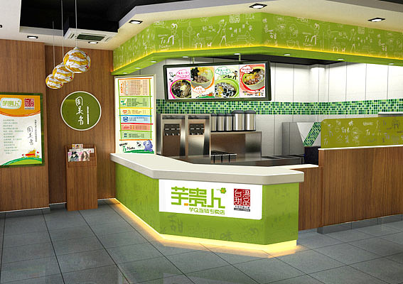 上海芋贵人甜品店装修设计、甜品外卖店设计、饮品店室内设计公司、北京甜品店门头设计、上海餐饮店招牌设计（图ZMTk5Njk1NjQ=） - 家装设计 - 站酷设计师亘一品牌策划设计原创素材 - 站酷ZCOOL