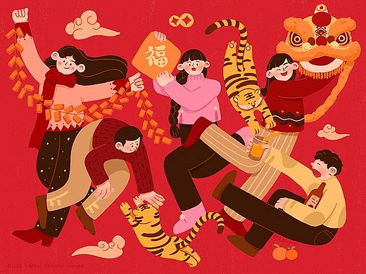 新年特辑-贺年Motion Graphic 动态插画