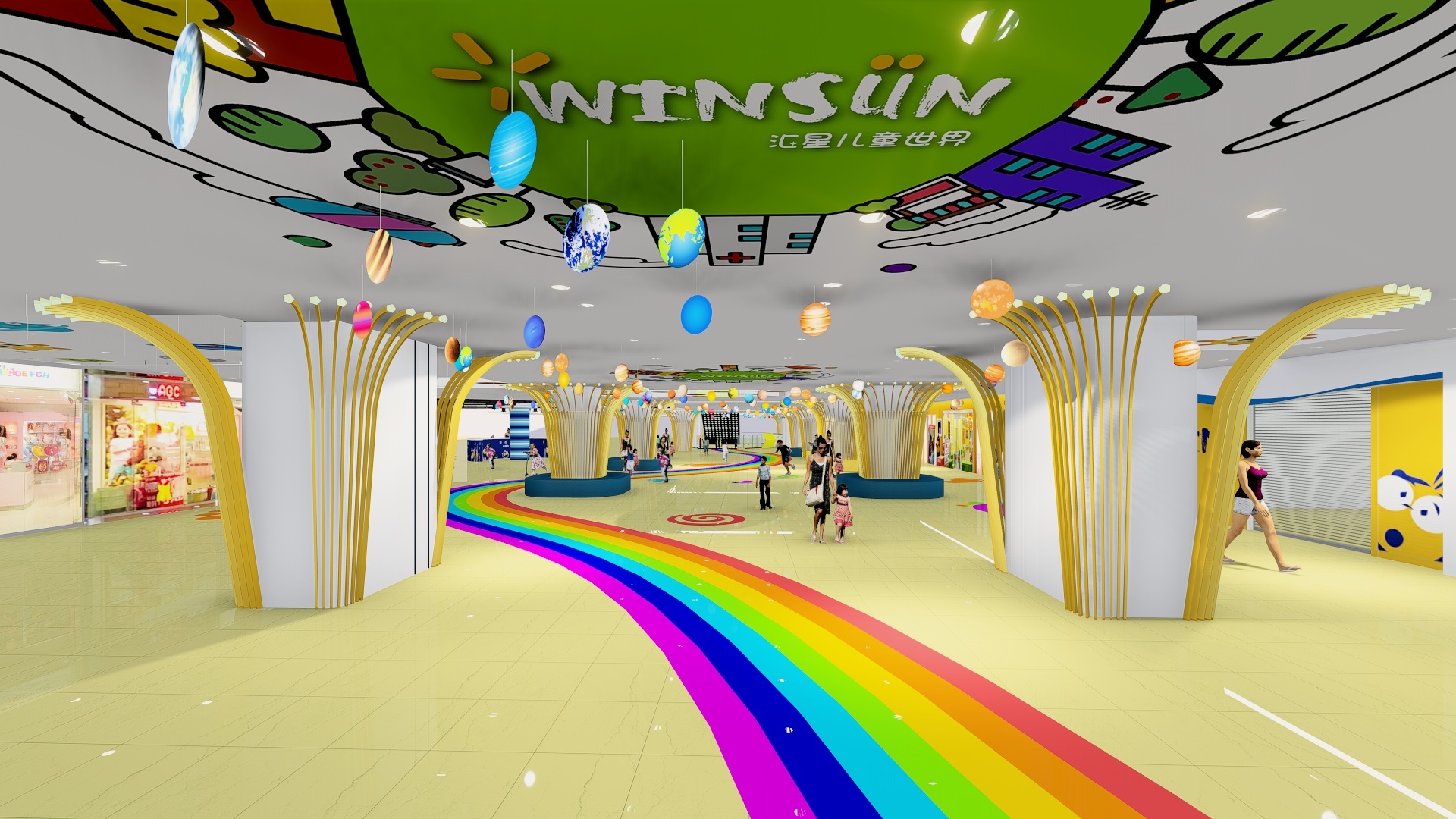 花都汇星儿童商场改造