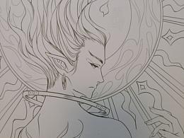 《山海经》人物线描