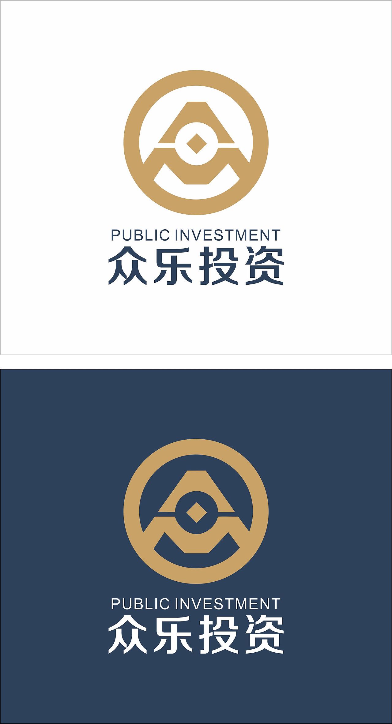 众乐投资logo四个方案（图ZNjI4OTc2NTY=） - 品牌 - 站酷设计师David_Jun原创素材 - 站酷ZCOOL