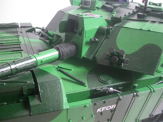 纸质挑战者II主战坦克 照网上图手工制作，没有图纸（图ZMTU2MDE5OTIw） - 手办/模玩 - 站酷设计师宏图装饰原创素材 - 站酷ZCOOL