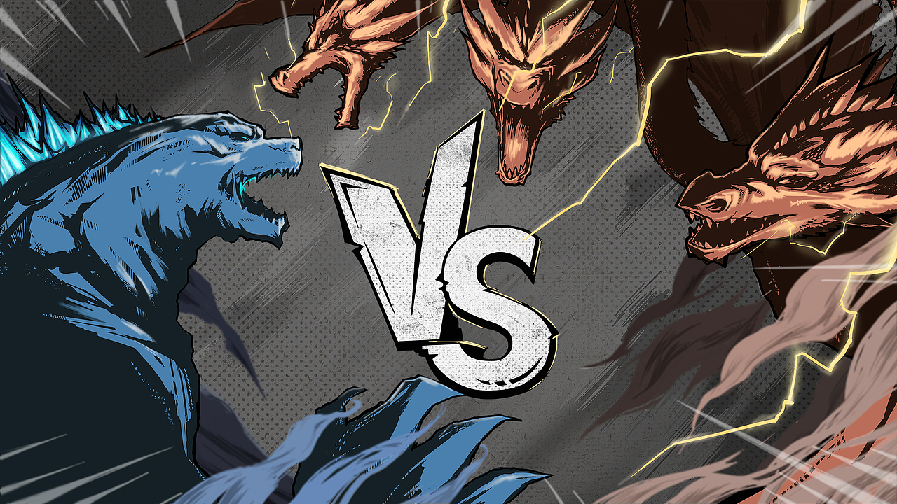 pubgmobilegodzilla2绝地求生哥斯拉2宣传插画