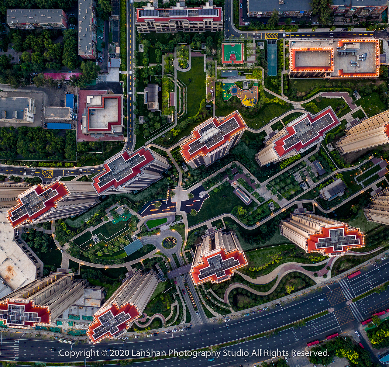 天津仁恒北岸中心（图ZMjE3Njg3MTQ0） - 环境/建筑摄影 - 站酷设计师蓝山Studio原创素材 - 站酷ZCOOL