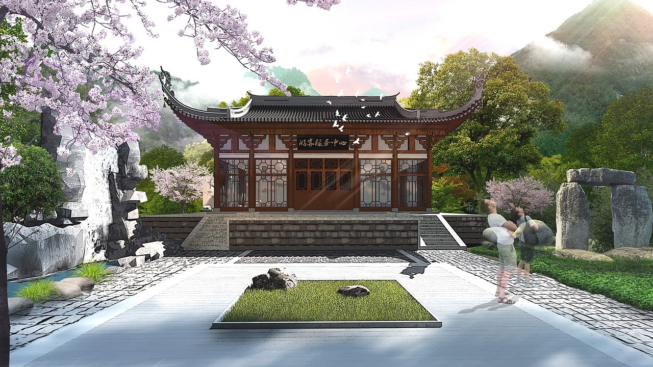 景观效果图（图ZMTEyNzMxNzY4） - 景观设计 - 站酷设计师加思原创素材 - 站酷ZCOOL
