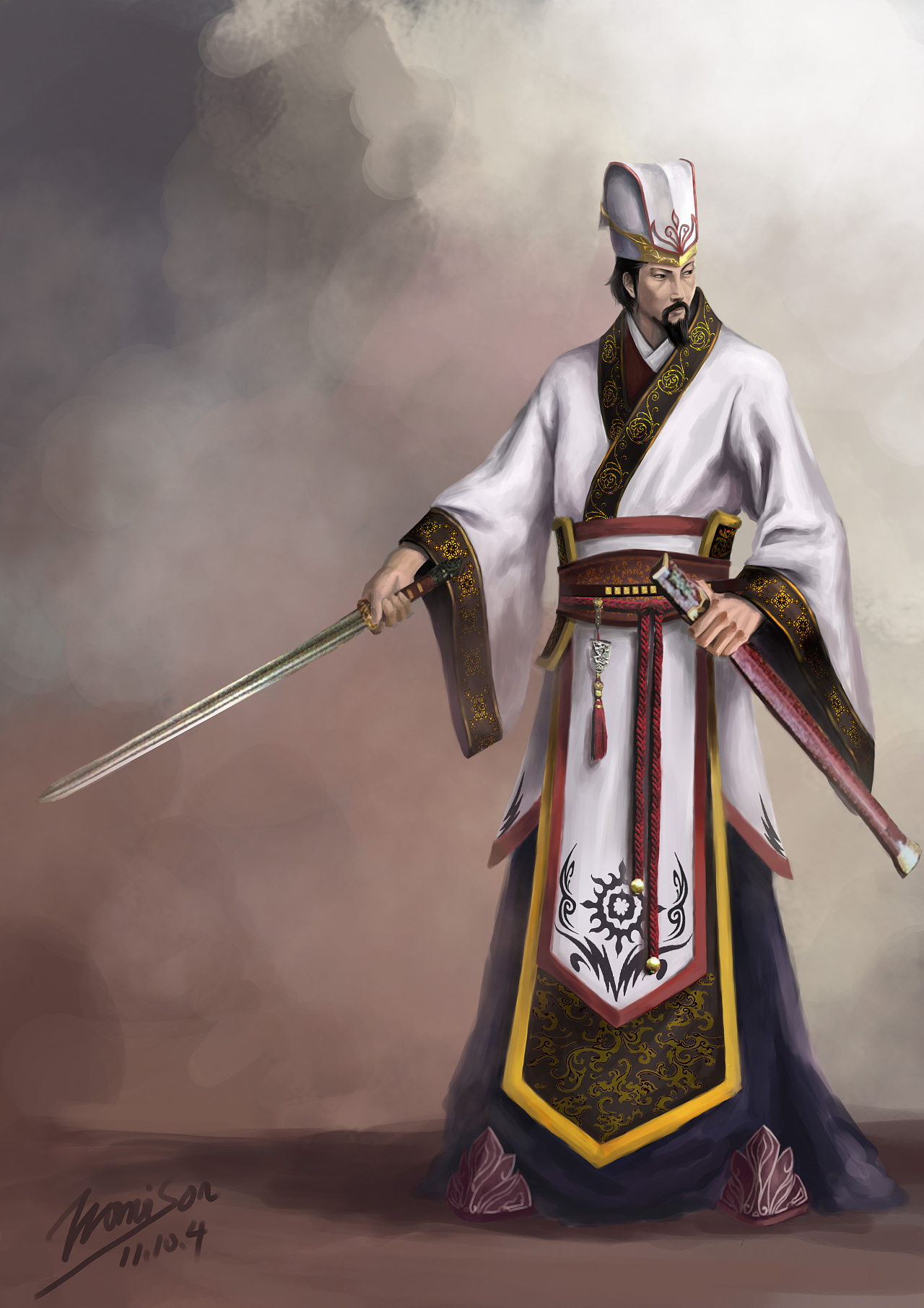 角色原画练习---儒士