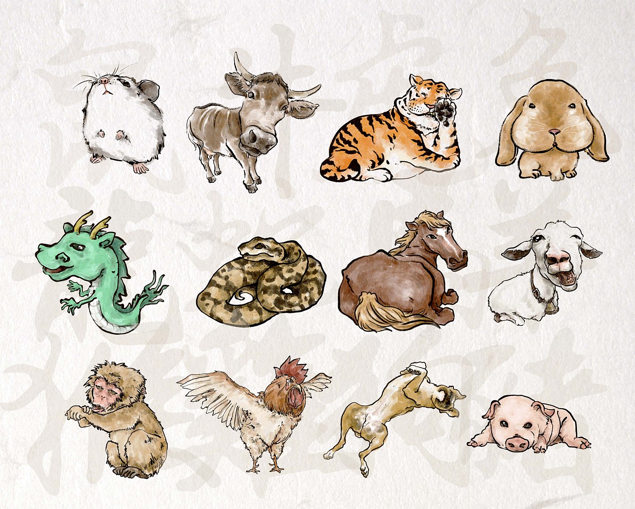 2018十二生肖设计