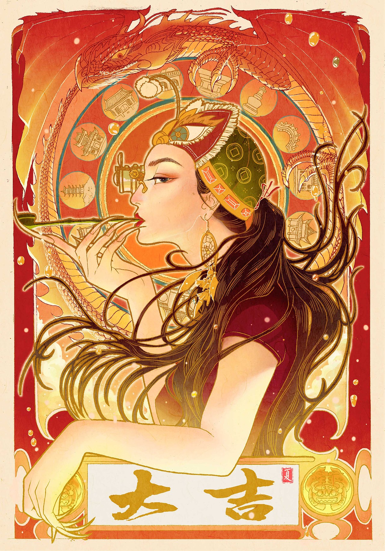 龙虎斗（图ZMTEwNDM5Njcy） - 创作习作 - 站酷设计师夏一的夏原创素材 - 站酷ZCOOL