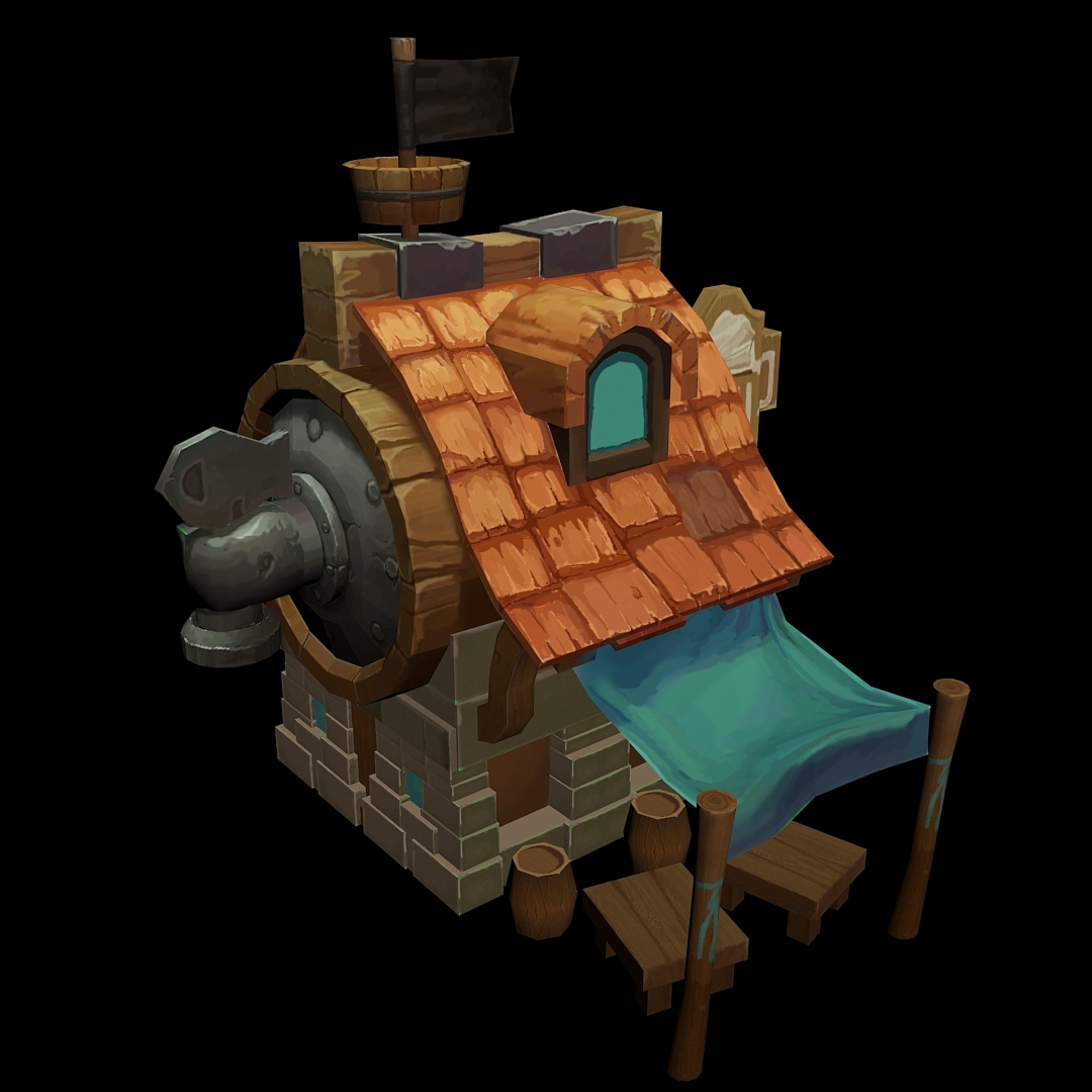 游戏场景建模练习_大雨时行0917-站酷zcool