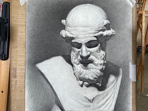 素描 石膏（個(gè)人主頁-ZNjcyODQwNDQ=） - 繪畫 - 站酷設(shè)計(jì)師Fei居居原創(chuàng)素材 - 站酷ZCOOL