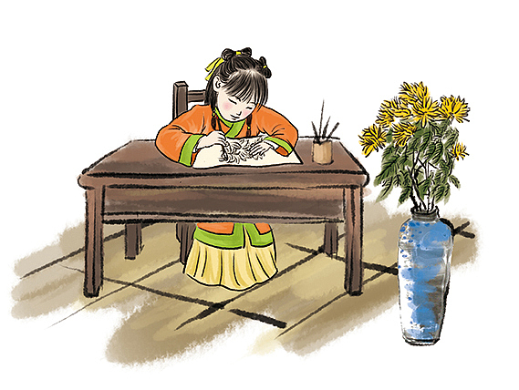 幼儿教育，国学幼儿用书插画，国画风。（图ZNTQ2ODkwNzI=） - 儿童插画 - 站酷设计师xiaohulu原创素材 - 站酷ZCOOL