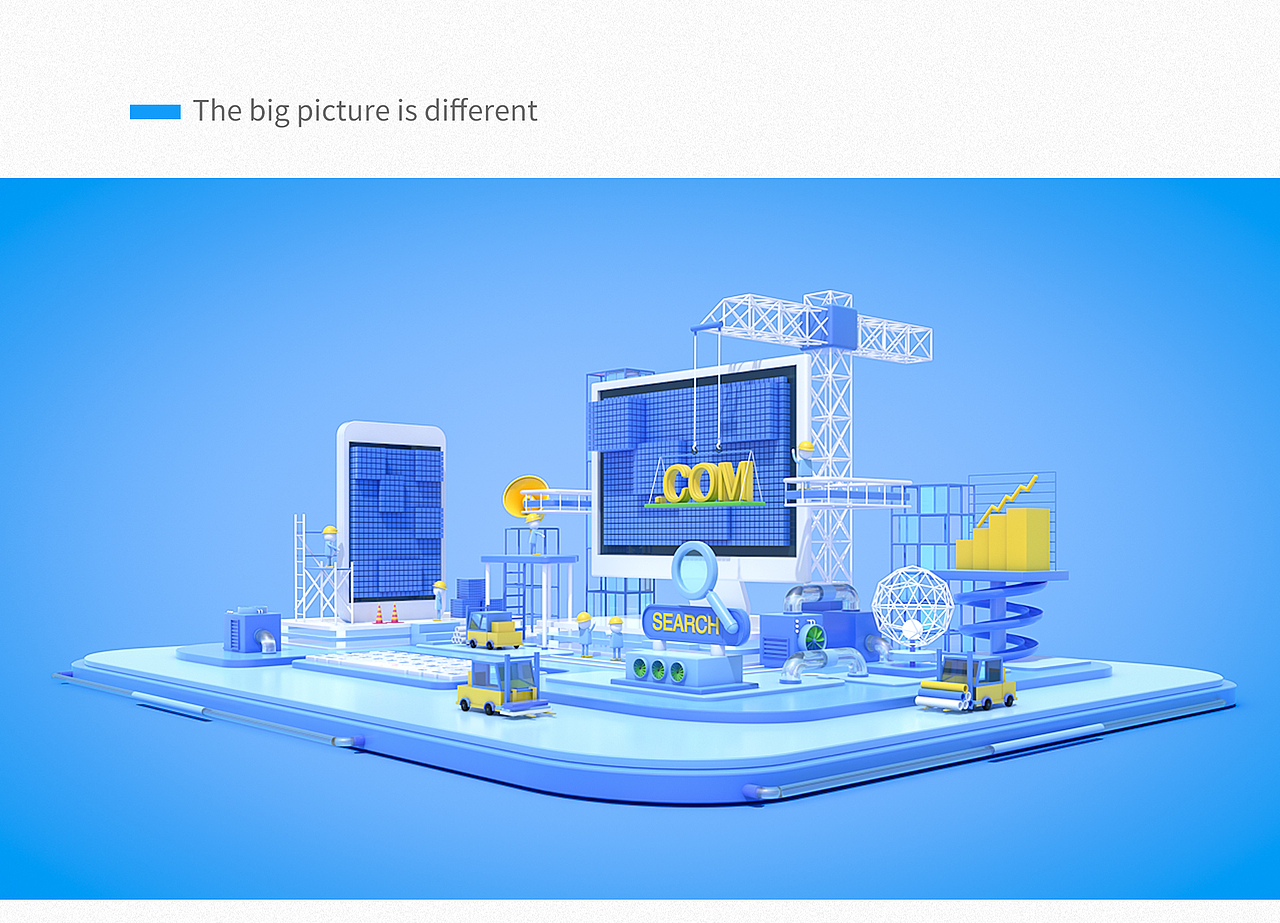 C4D毕业设计 建站小分队（图ZODIyODk1NDg=） - 其他三维 - 站酷设计师莫莫n_n原创素材 - 站酷ZCOOL