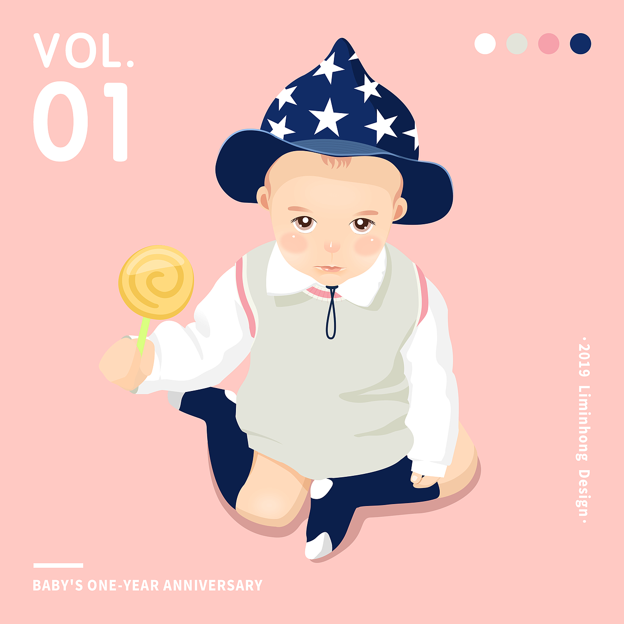 宝宝与星星帽子（图ZMTUzNzAzODMy） - 创作习作 - 站酷设计师sussieli原创素材 - 站酷ZCOOL