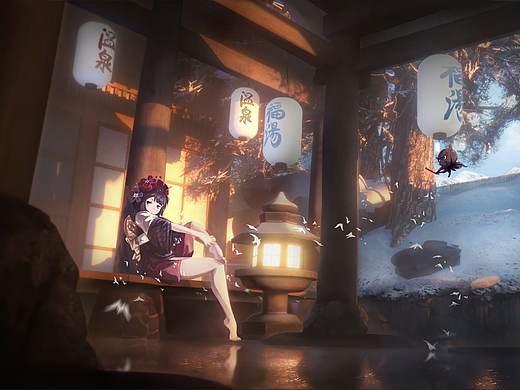 北斋父女的午后