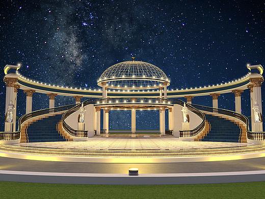 古欧建筑舞台