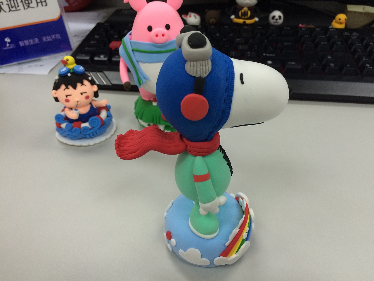 纸粘土，SNOOPY,戴围巾的小猪，summer樱桃小丸子（图ZMjk0MTY5MzI=） - 手办/模玩 - 站酷设计师why兔原创素材 - 站酷ZCOOL