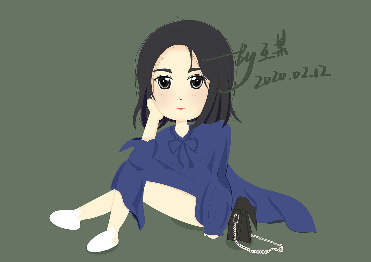 零基础自学插画5个月,画成什么鬼样?