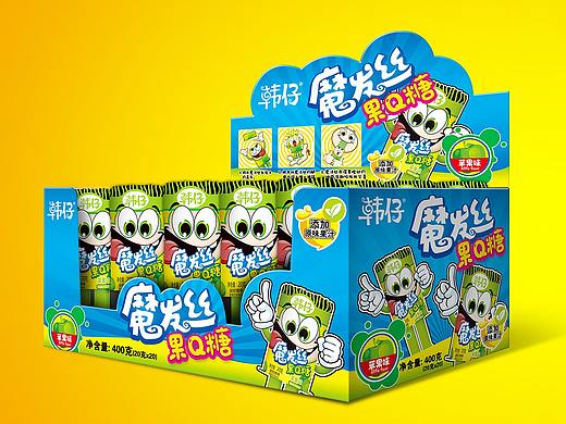 魔法絲-果Q糖包裝設(shè)計(jì)-趣味糖果（個(gè)人主頁(yè)-ZMzA4OTM2NDg=） - 包裝 - 站酷設(shè)計(jì)師子山的山原創(chuàng)素材 - 站酷ZCOOL