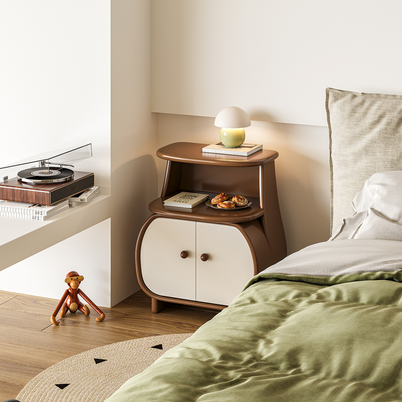 蜗牛床头柜（图ZMzU4MzEwNjEy） - 生活用品 - 站酷设计师川田野产品新闻发原创素材 - 站酷ZCOOL