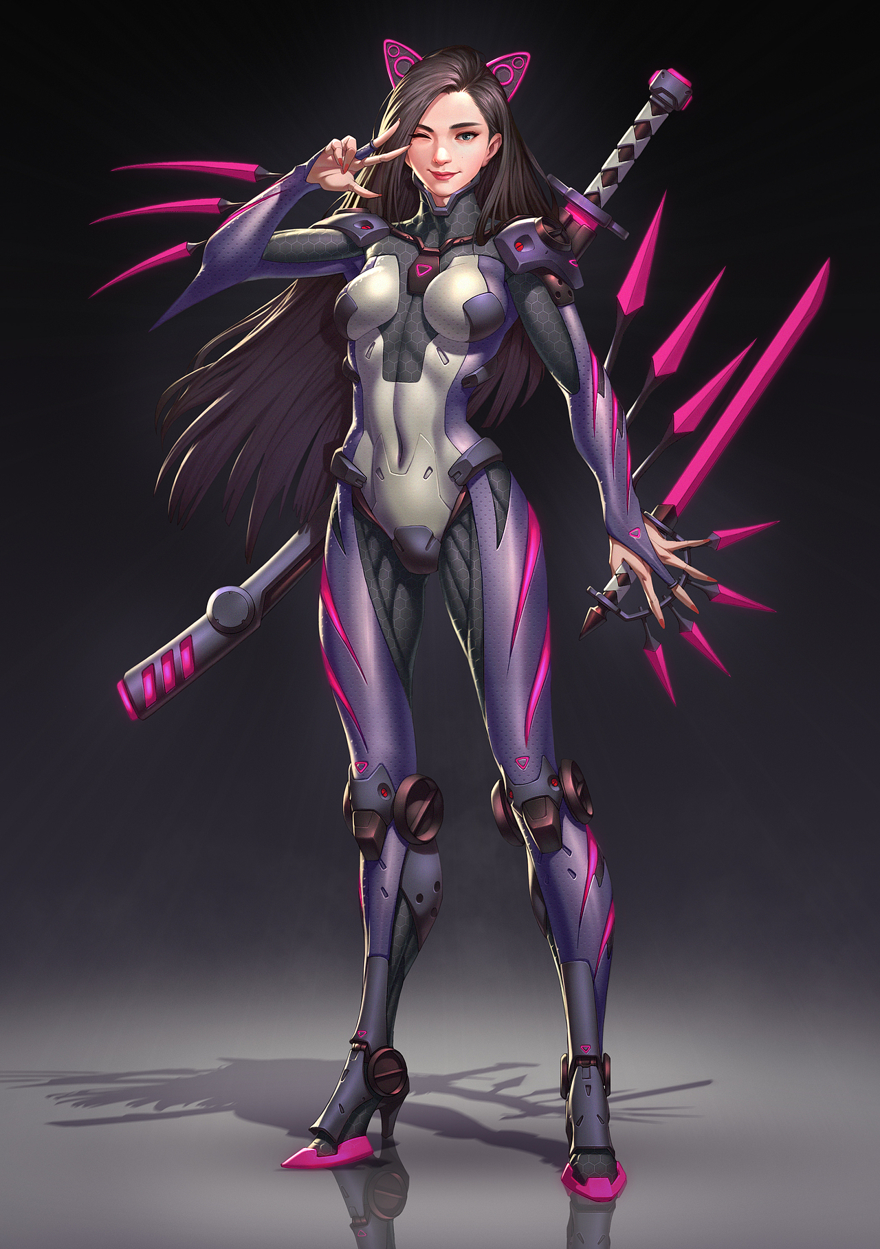 可爱女忍者|插画|游戏原画|汪大人_原创作品-站酷zcool