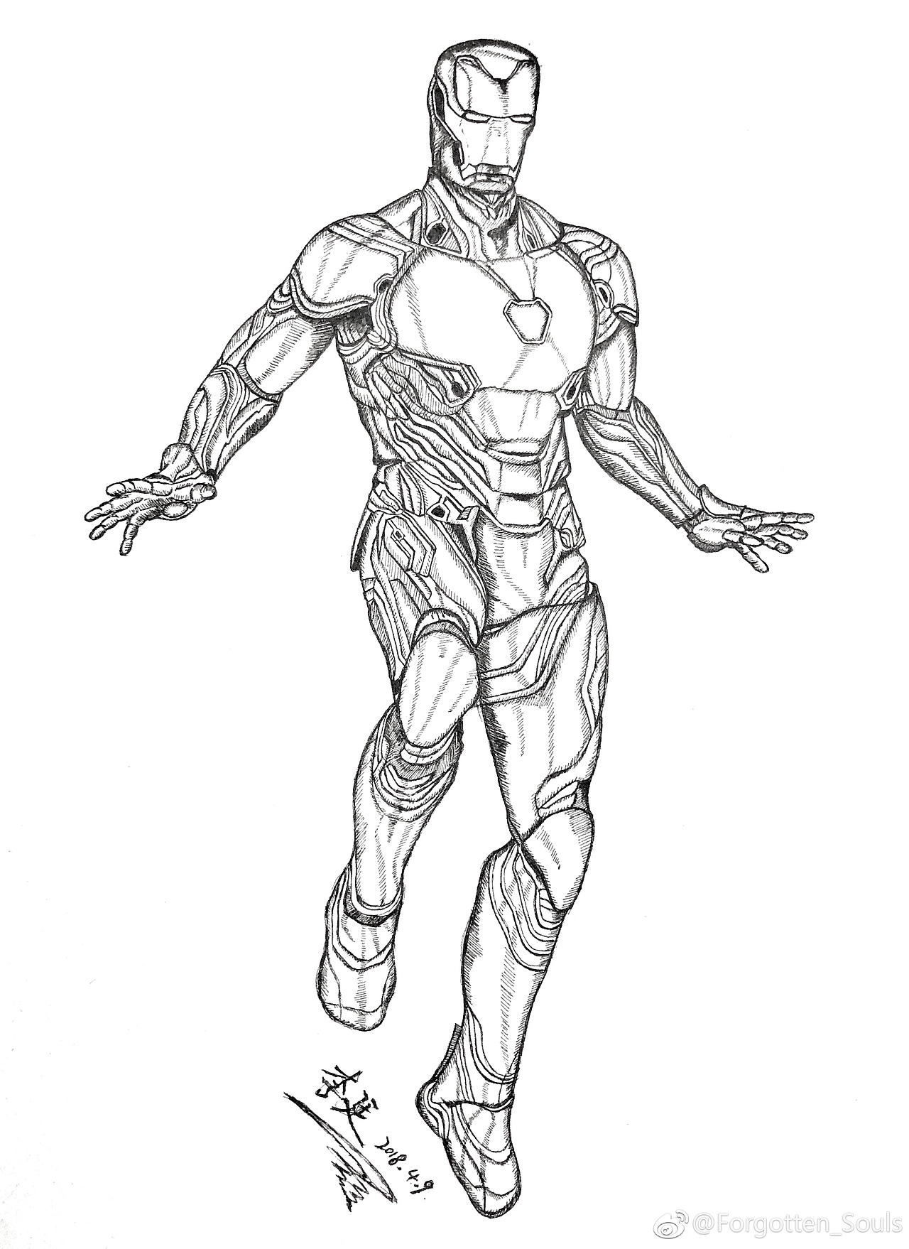 绘画作品——钢铁侠