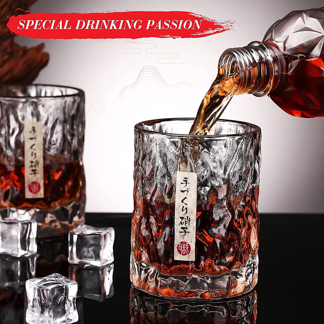 石塚硝子日式锤纹杯