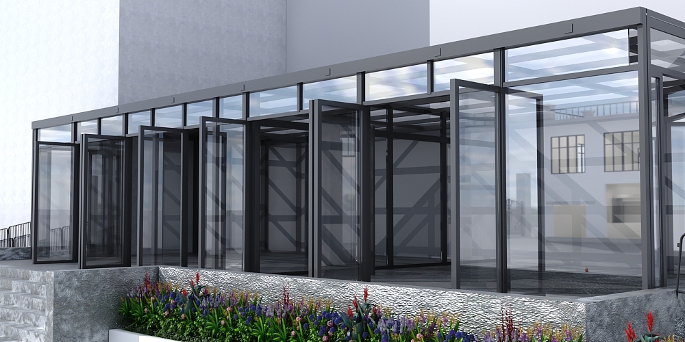 阜阳阜南政务区办公楼阳光房设计