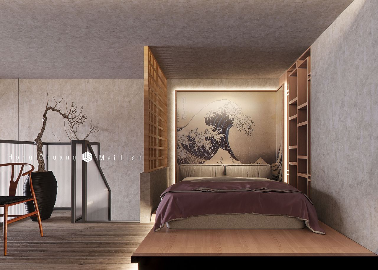 鸿创美联|复古 loft 公寓（图ZMTg4MjIxMjQw） - 家装设计 - 站酷设计师空间本深设计原创素材 - 站酷ZCOOL