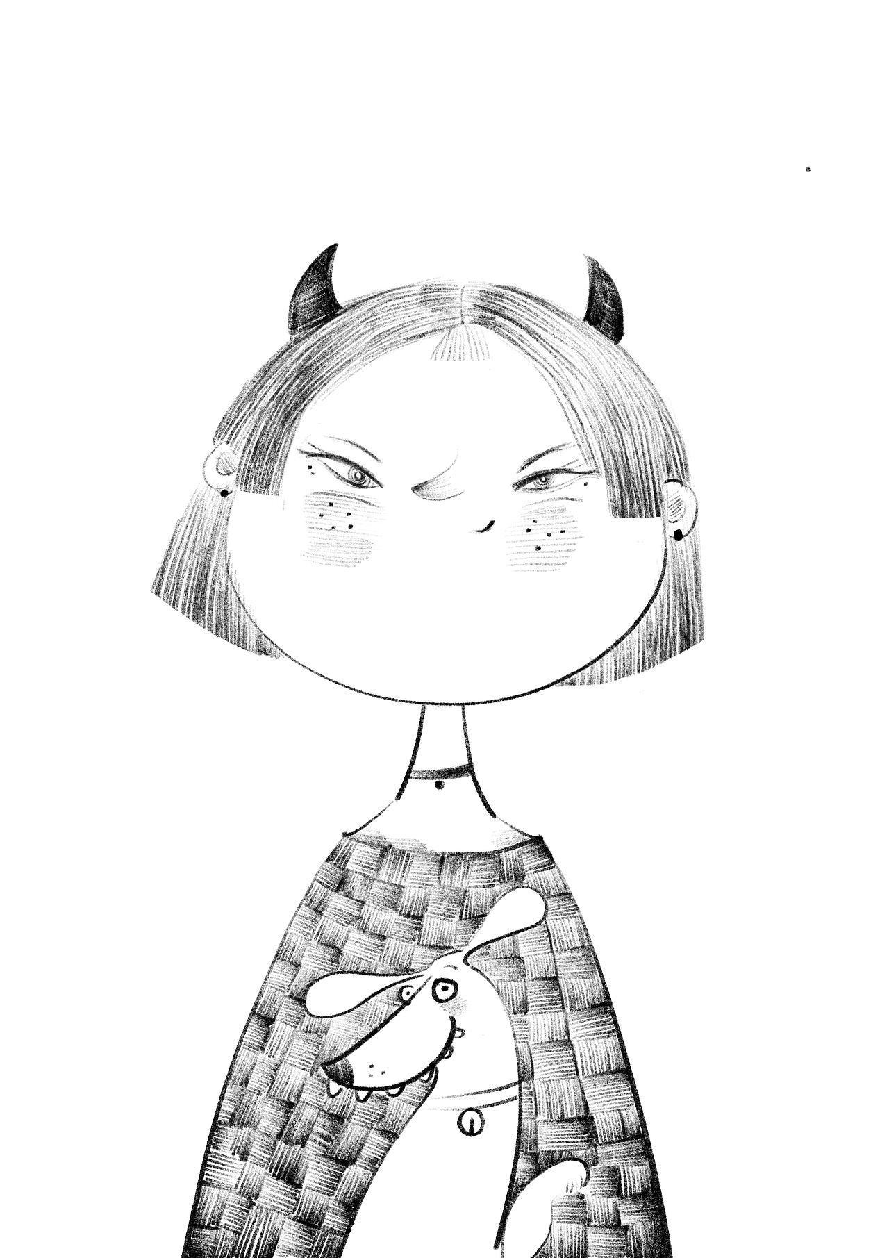 铅笔稿练习（图ZMTI1NjM2NDY4） - 儿童插画 - 站酷设计师茜薇原创素材 - 站酷ZCOOL