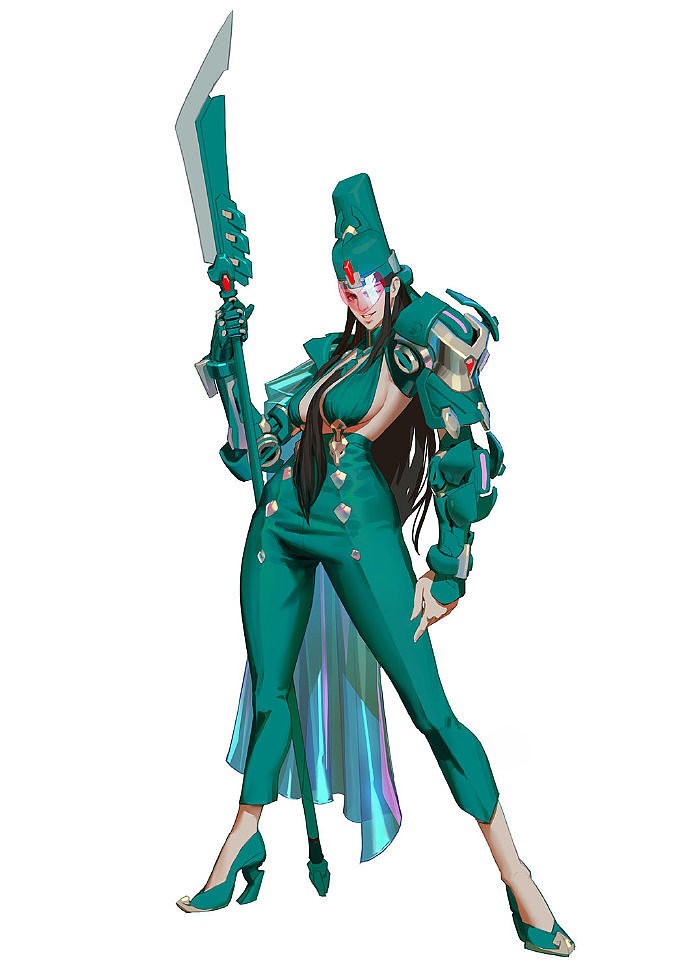 艺渡CG小站 白鹿@画画的那个白鹿 关二姐立绘