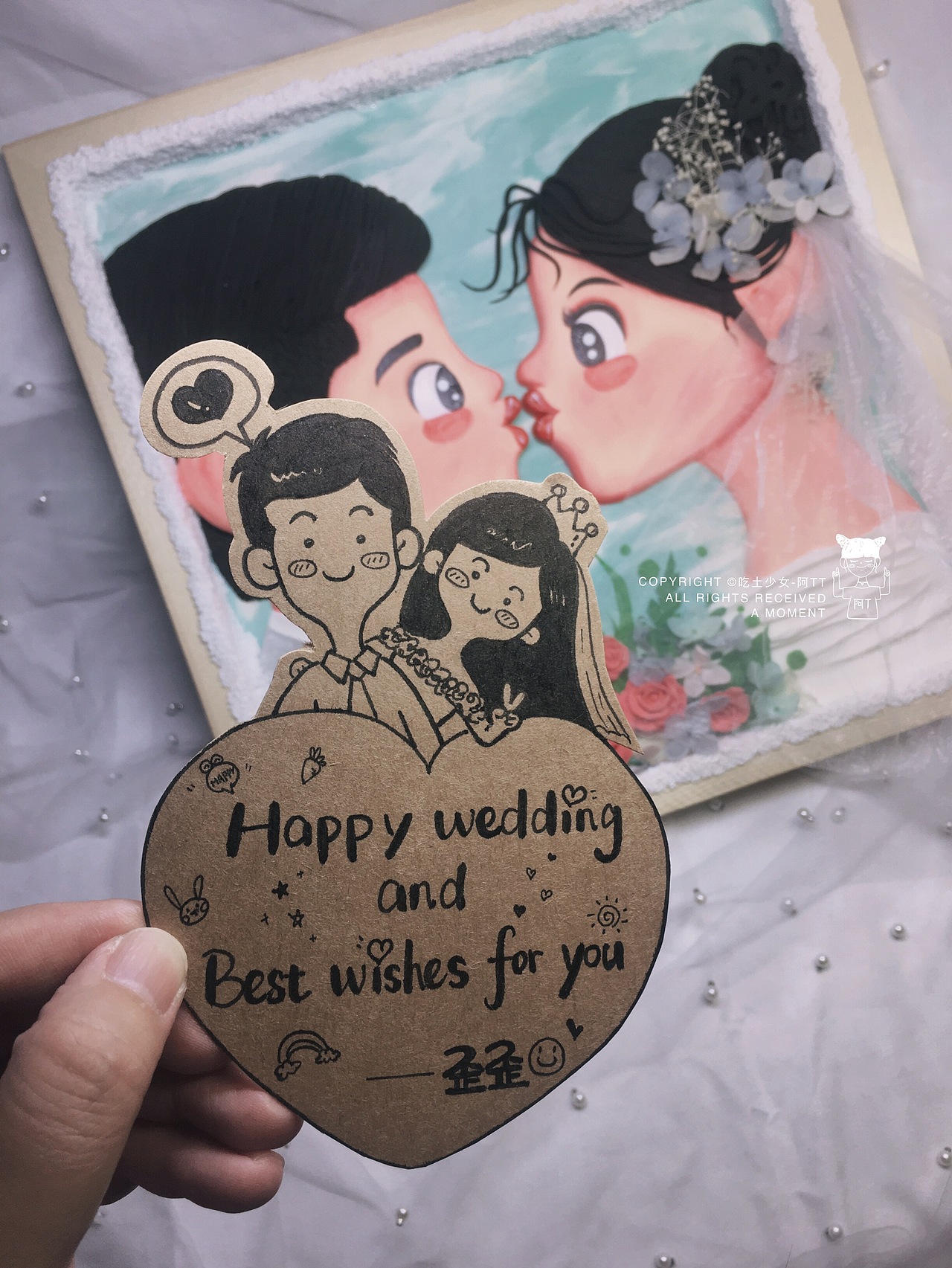 #粘土画#婚礼💒
