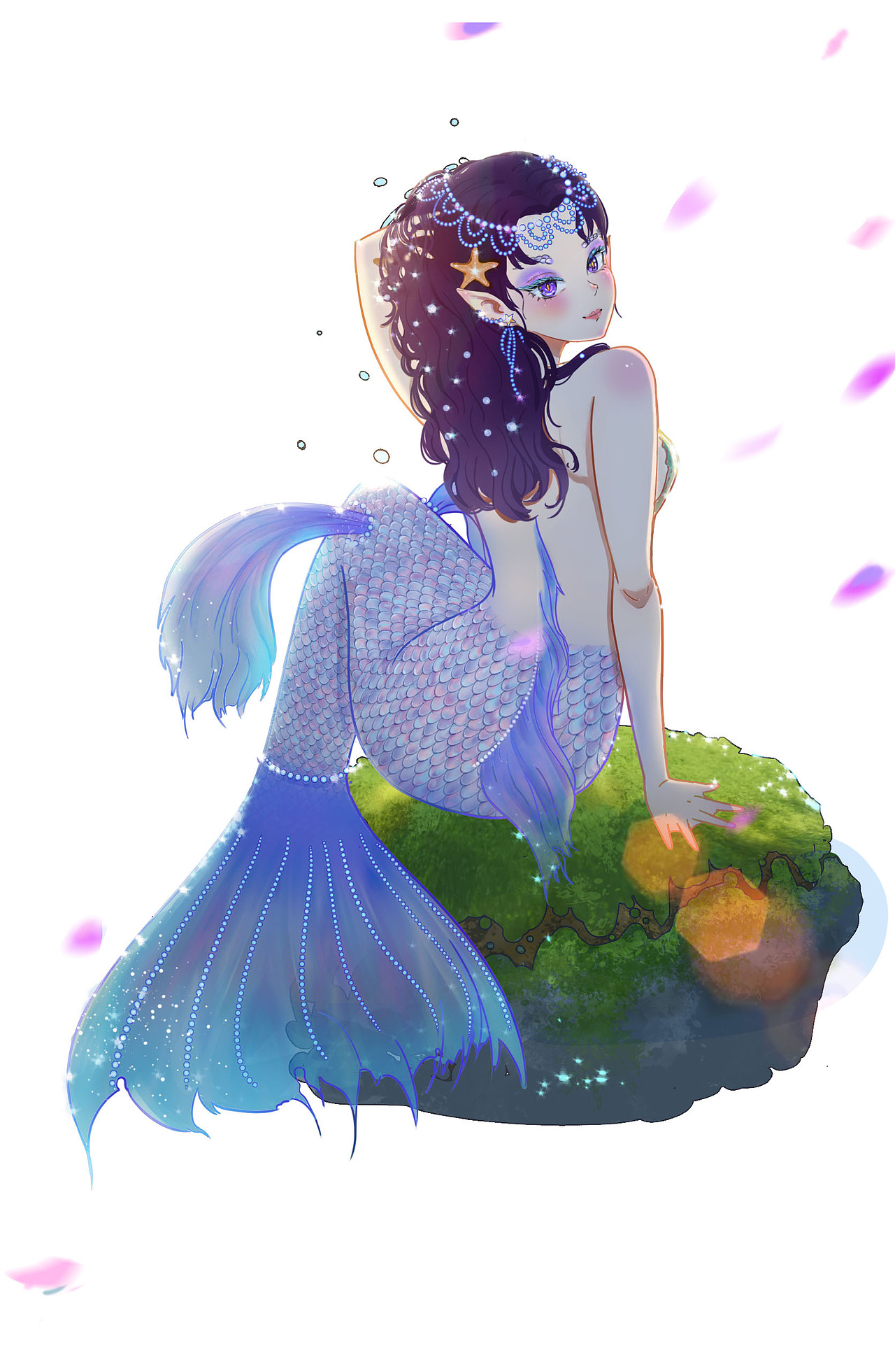 二次元美人鱼（图ZMjk5MDIzMzcy） - 创作习作 - 站酷设计师YA奶黄糖包原创素材 - 站酷ZCOOL