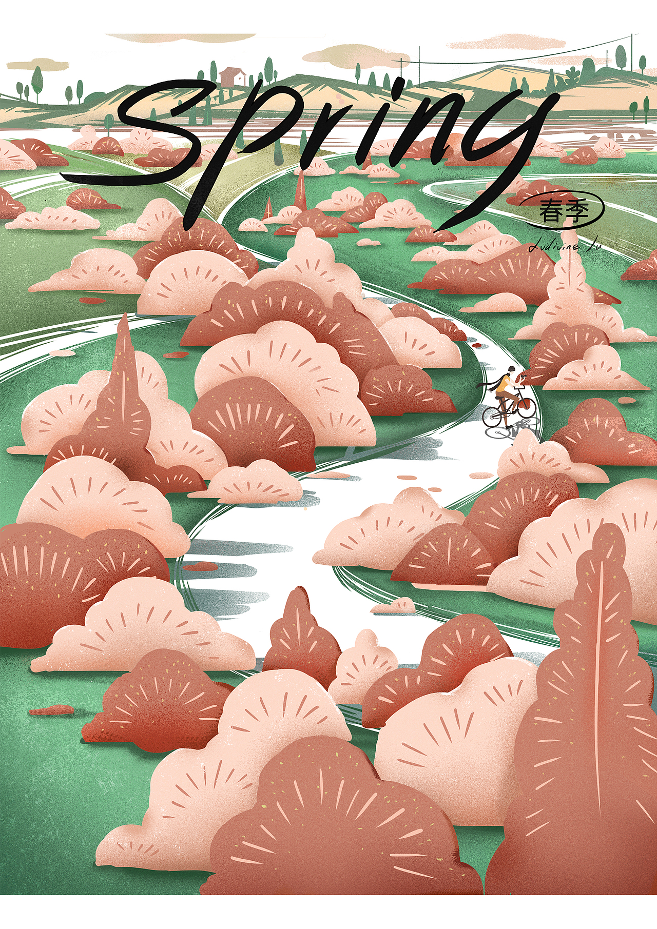 四季短歌（图ZMjAzOTQ4MDky） - 商业插画 - 站酷设计师转转ludivine原创素材 - 站酷ZCOOL