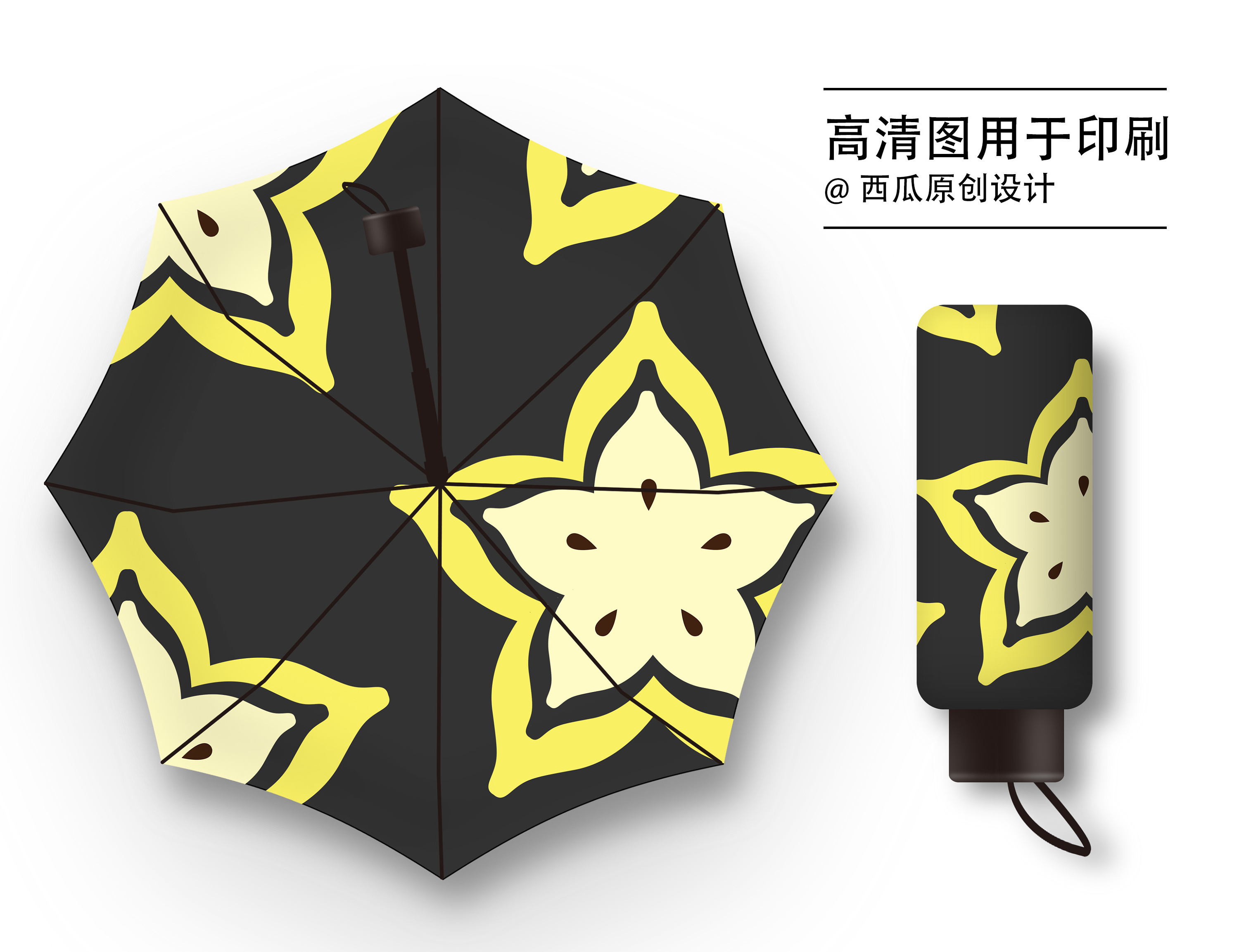 雨伞平面图彩色图片
