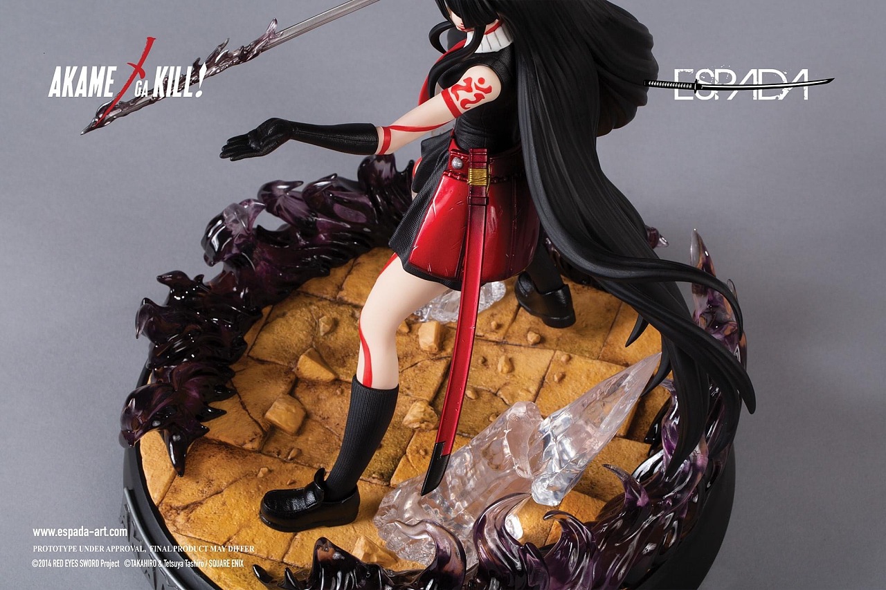 espadaart斩赤红之瞳赤瞳akame16雕像