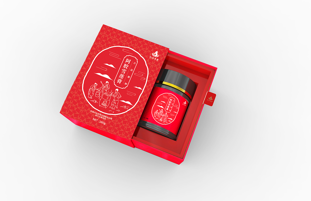膏方包装（图ZOTU2Mjc1MjQ=） - 包装 - 站酷设计师langmandahai原创素材 - 站酷ZCOOL