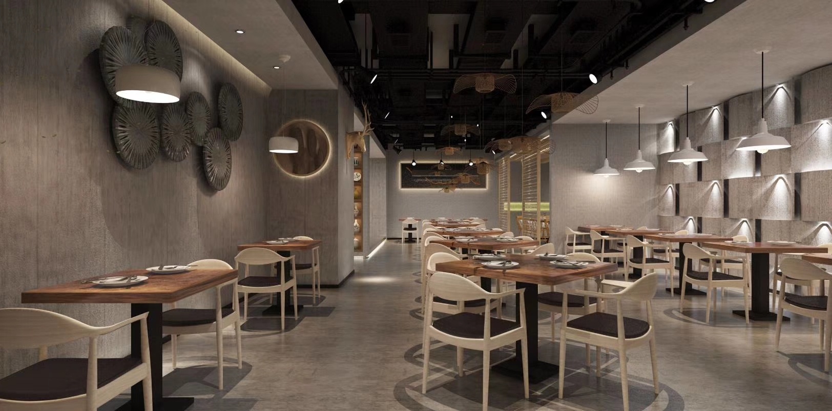 东南亚餐厅 - 效果图交流区-建E室内设计网