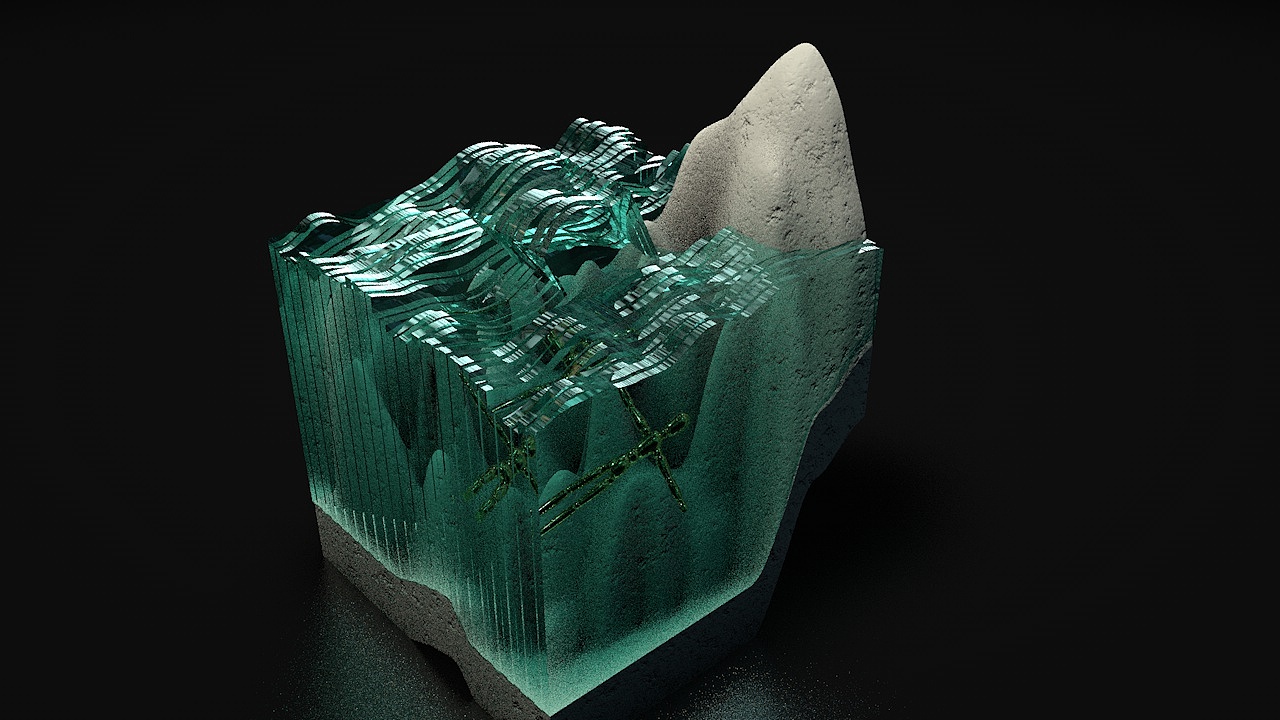 水体剖面图|三维|其他三维|pigtruman - 原创作品 - 站酷 (zcool)