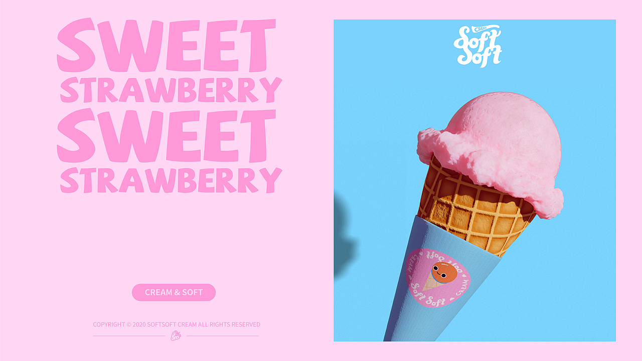 SOFTSOFT CREAM 品牌（图ZMjE3OTM3Mzg0） - 品牌 - 站酷设计师熟肉创意原创素材 - 站酷ZCOOL