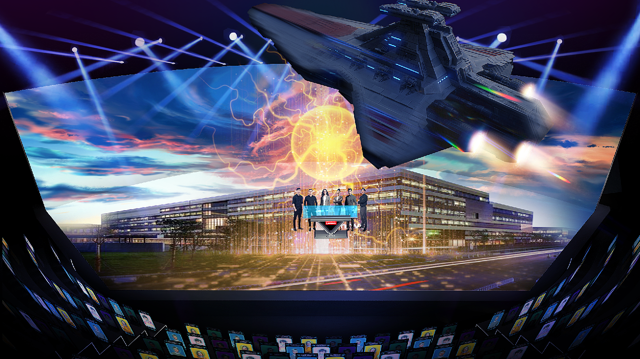 联想大厦变形 飞向未来