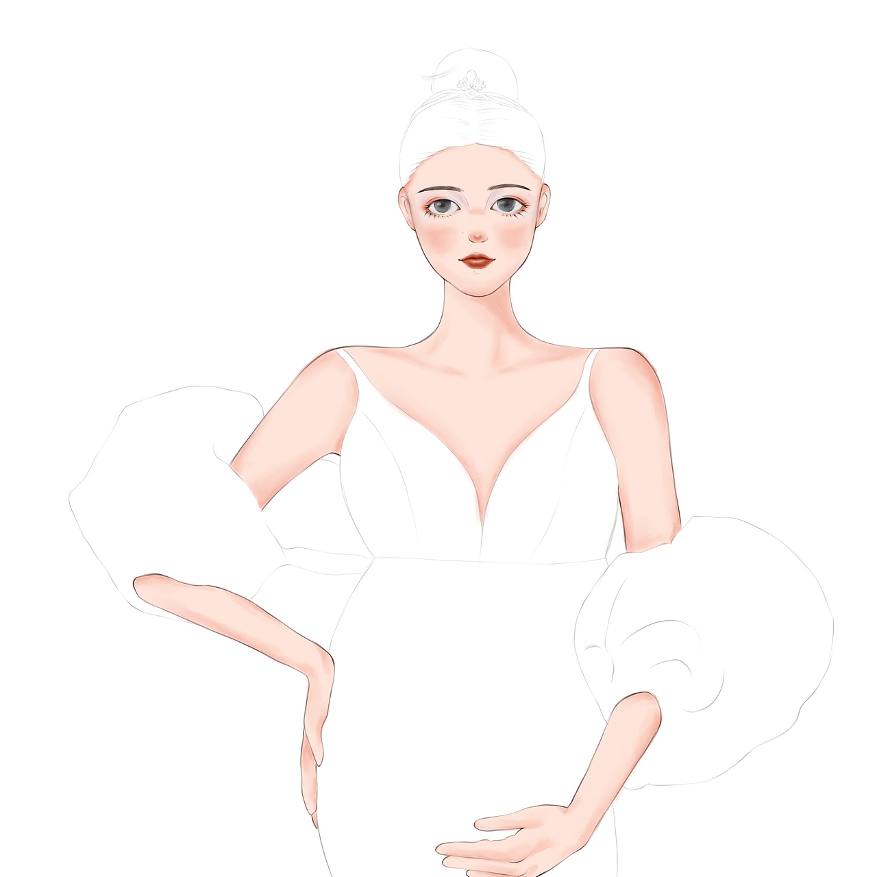 水彩人物 孕妇照 原创手绘 黑色淳欲风格（图ZMjY0NDYxNTIw） - 绘画 - 站酷设计师Z65470326原创素材 - 站酷ZCOOL