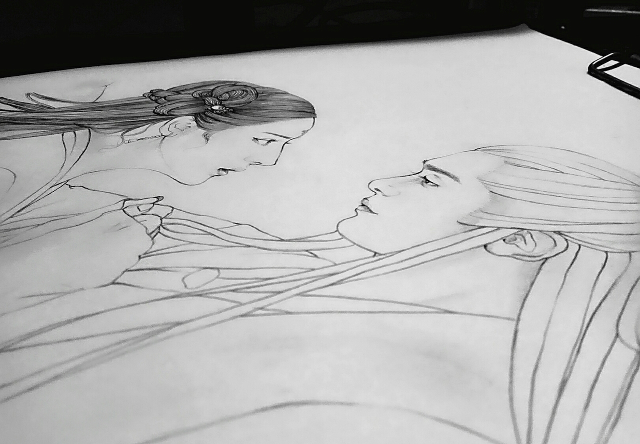 临摹三生三世十里桃花东华帝君白凤九