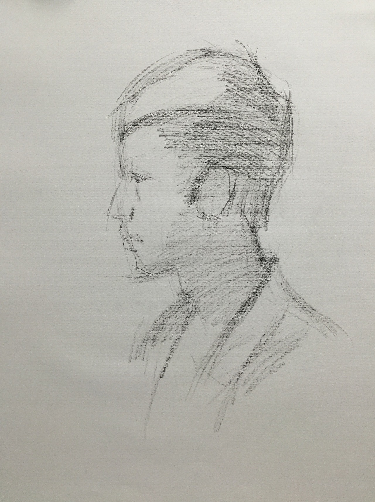 男青年全侧面绘画步骤