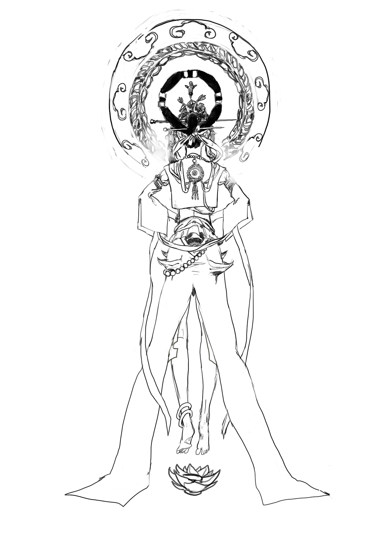 王者荣耀敦煌角色设计女娲