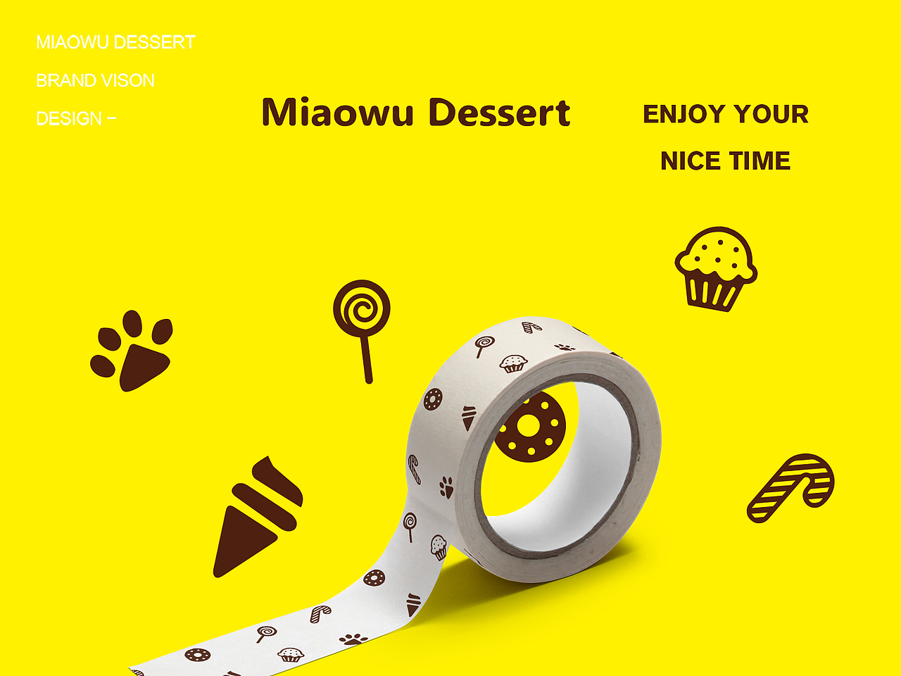 MiAOWU DESSERT 喵呜甜品 - 品牌视觉设计（图ZNjk2NDU5MzY=） - 品牌 - 站酷设计师就是米豆子原创素材 - 站酷ZCOOL