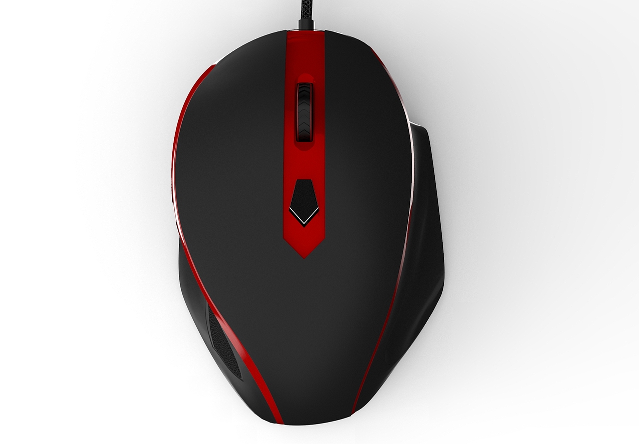 自用鼠标建模+渲染（无后期处理）