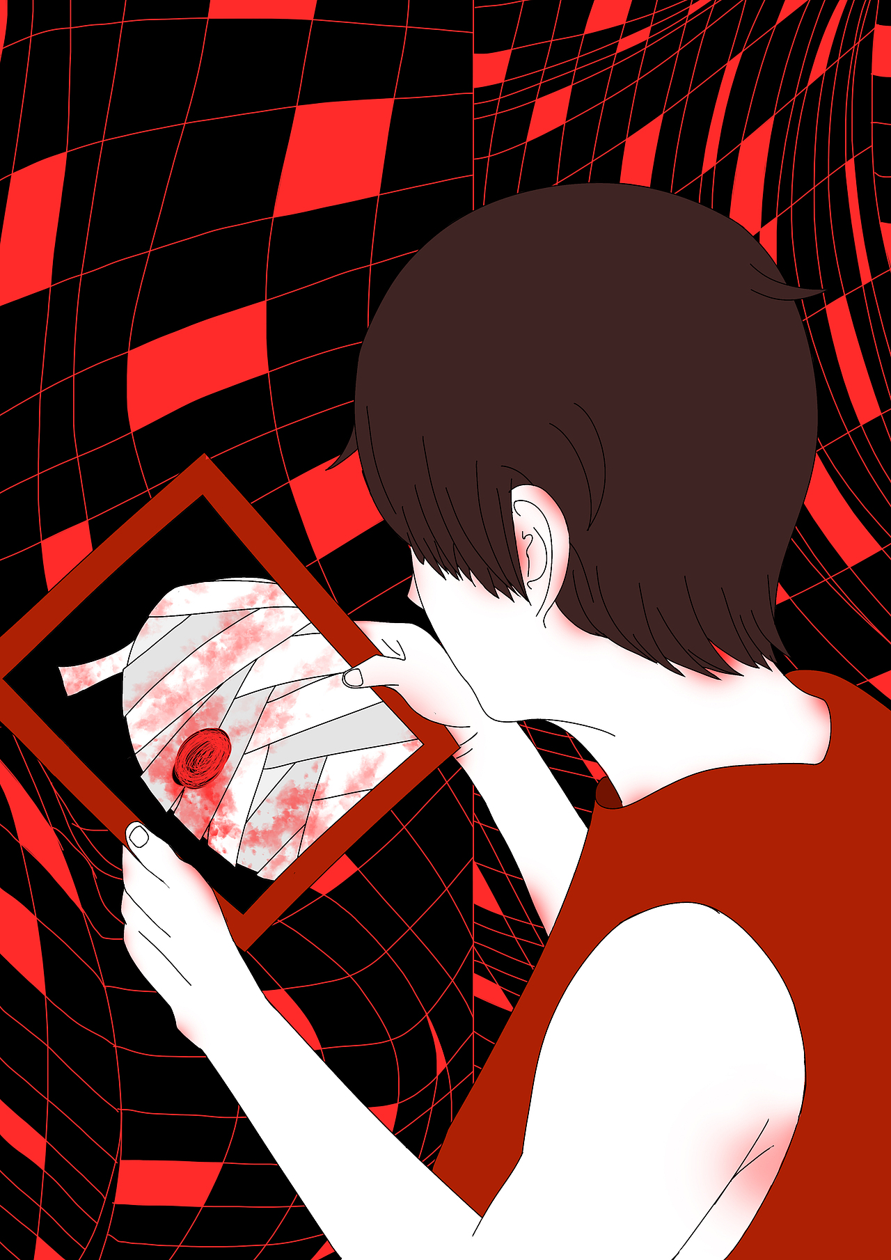 余烬（个人插画习作、黑暗、）（图ZMjg2MTI3NzI0） - 创作习作 - 站酷设计师提不起劲miu原创素材 - 站酷ZCOOL