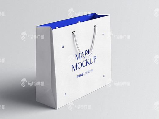 卡纸手提袋方版智能贴图样机模板vi设计提案psd素材