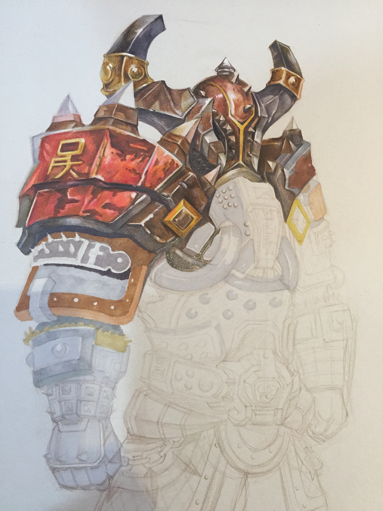 游戏人物设定临摹练习作品（图ZNjM0NjEyODQ=） - 绘画 - 站酷设计师鱼皮画生Yokiko原创素材 - 站酷ZCOOL