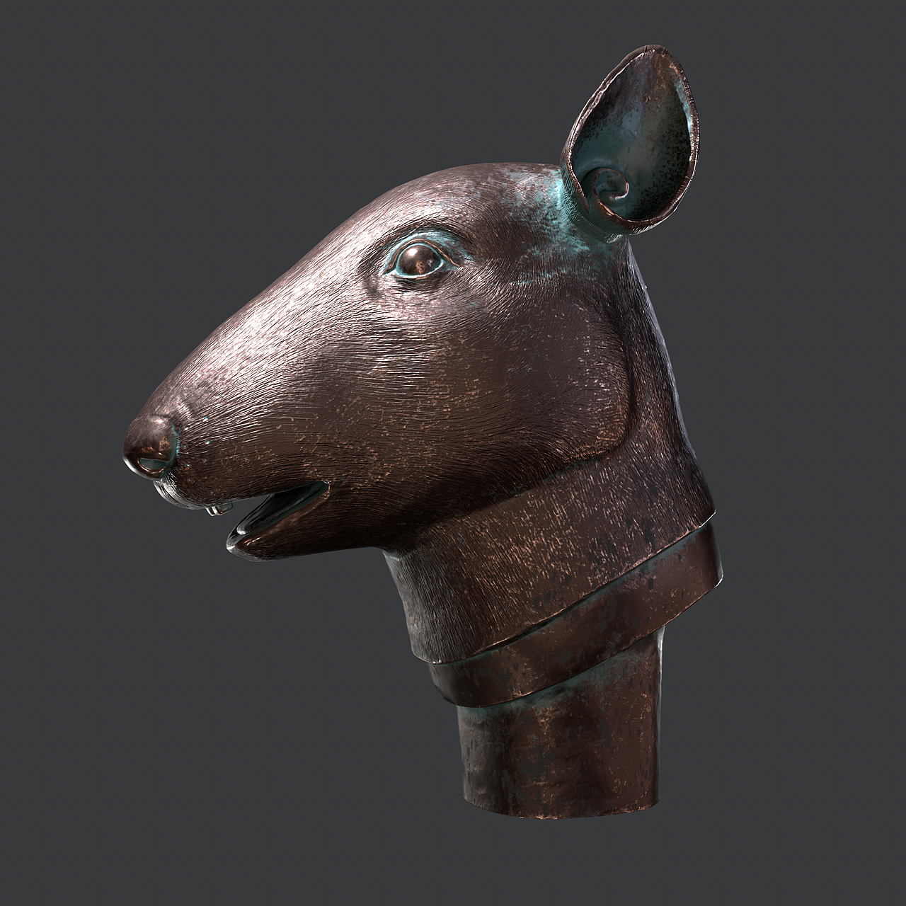 十二兽首之鼠兽首_德小胖-站酷zcool